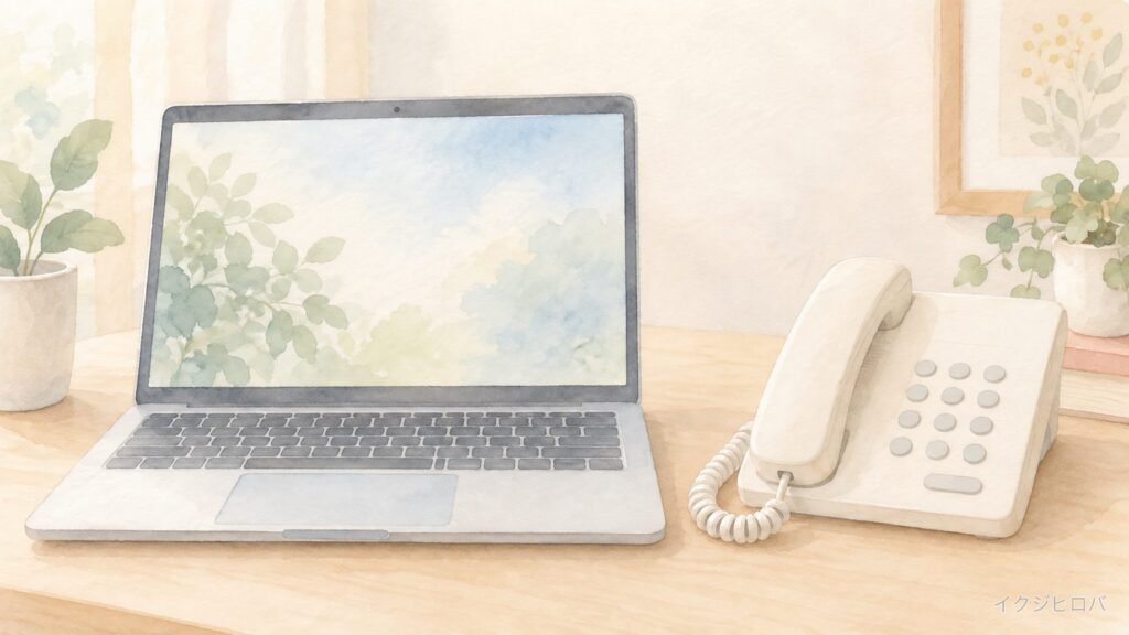 中部電力の解約でWeb申込は翌々営業日以降になり直前は電話しかないことを示したイメージ