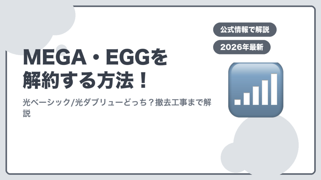 MEGA・EGGを解約する方法のアイキャッチ